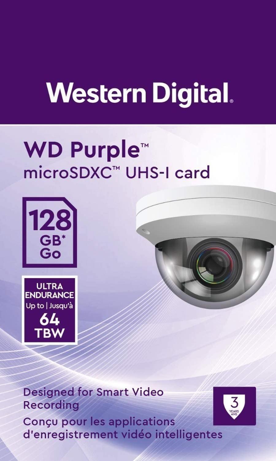 Memoria Microsd Western Digital 128gb Wd Purple - Seguridad-1