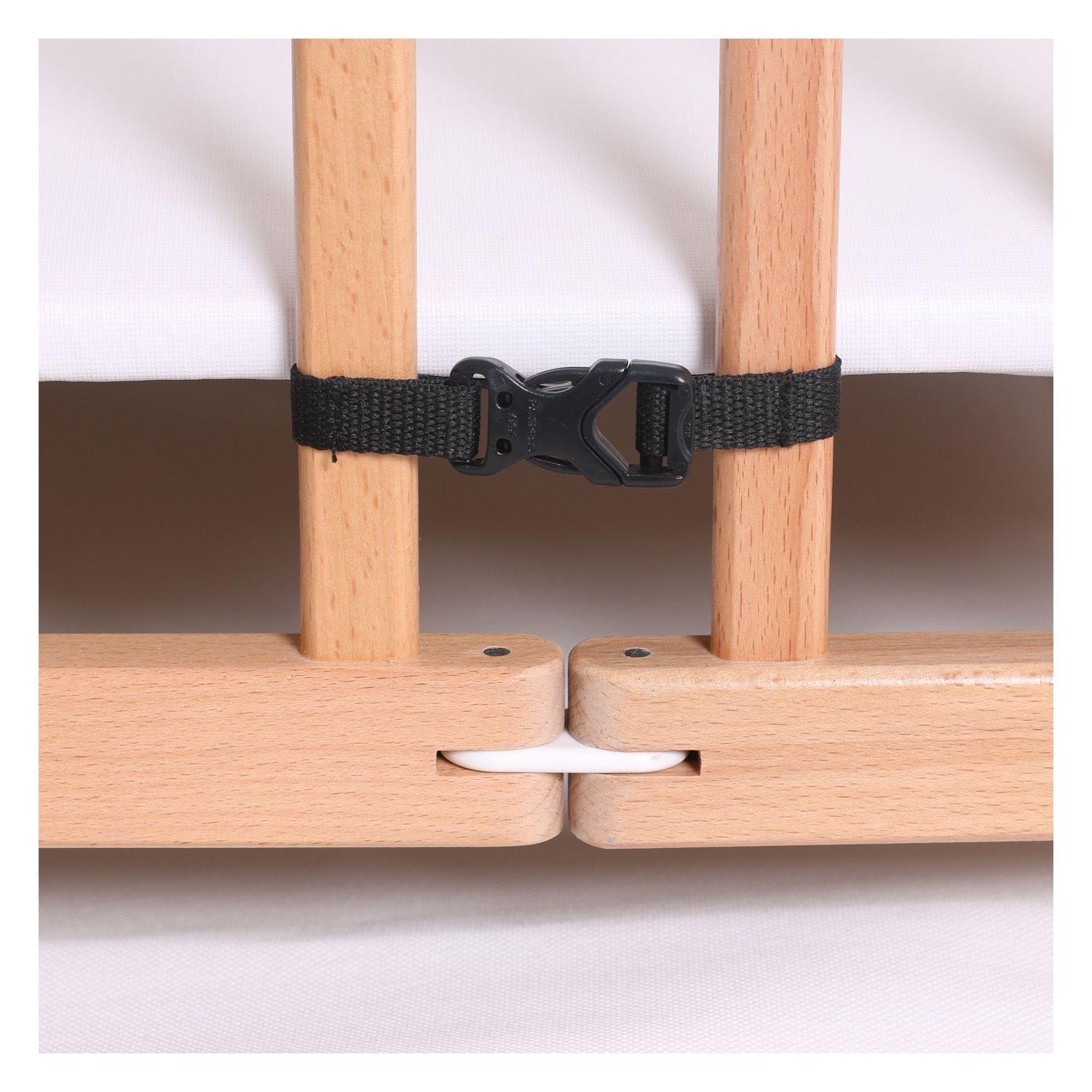 Corral Cuna 2 en 1 Altura Ajustable en Madera Happy Dino-5