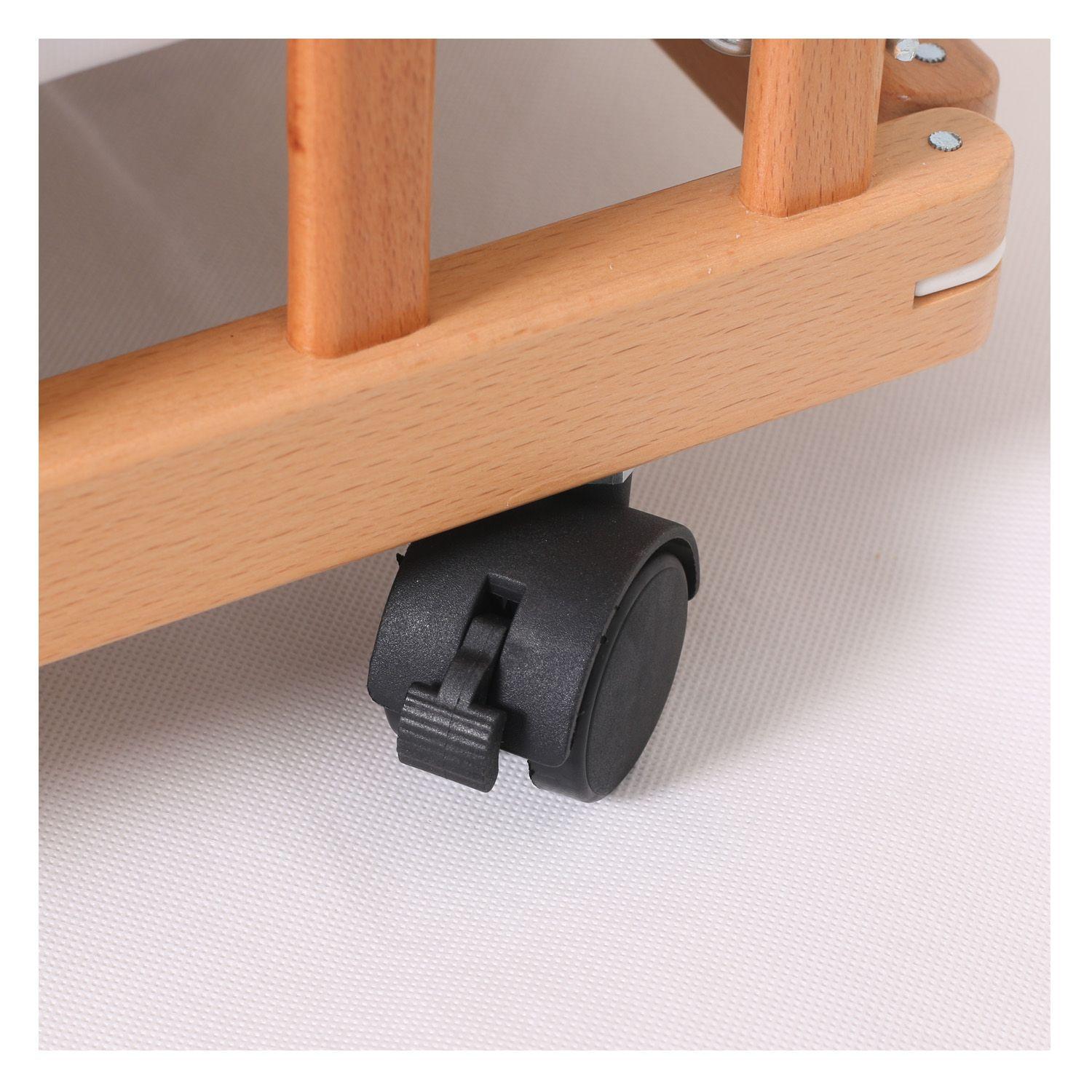 Corral Cuna 2 en 1 Altura Ajustable en Madera Happy Dino-7