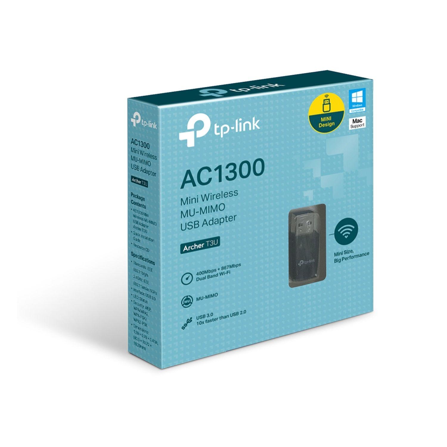 Mini Adaptador inalámbrico USB MUMIMO AC1300 TP-Link-1