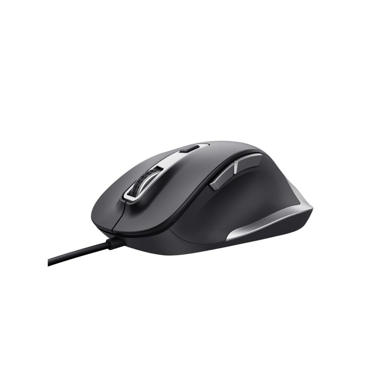 Mouse Fyda Confort Negro con Cable-5