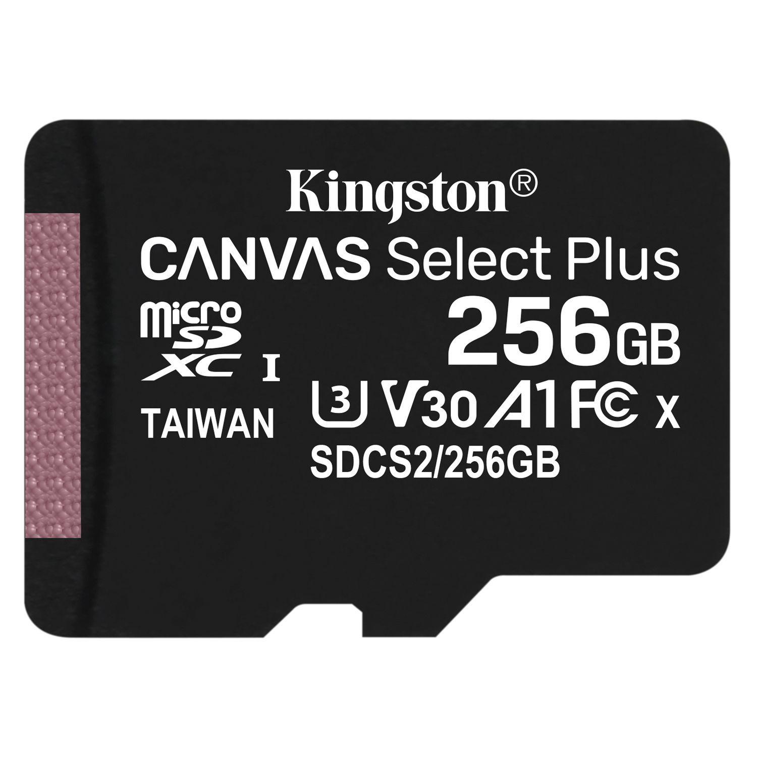 Tarjeta Micro SD Canvas Select Plus 256GB Kingston-0