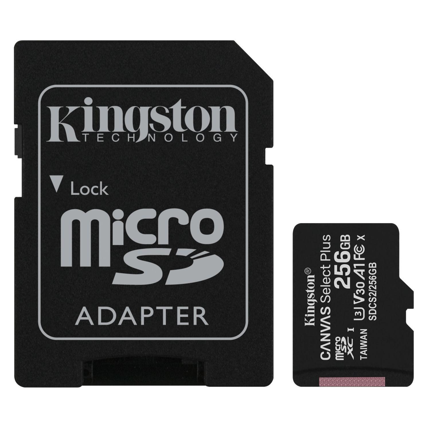 Tarjeta Micro SD Canvas Select Plus 256GB Kingston-1