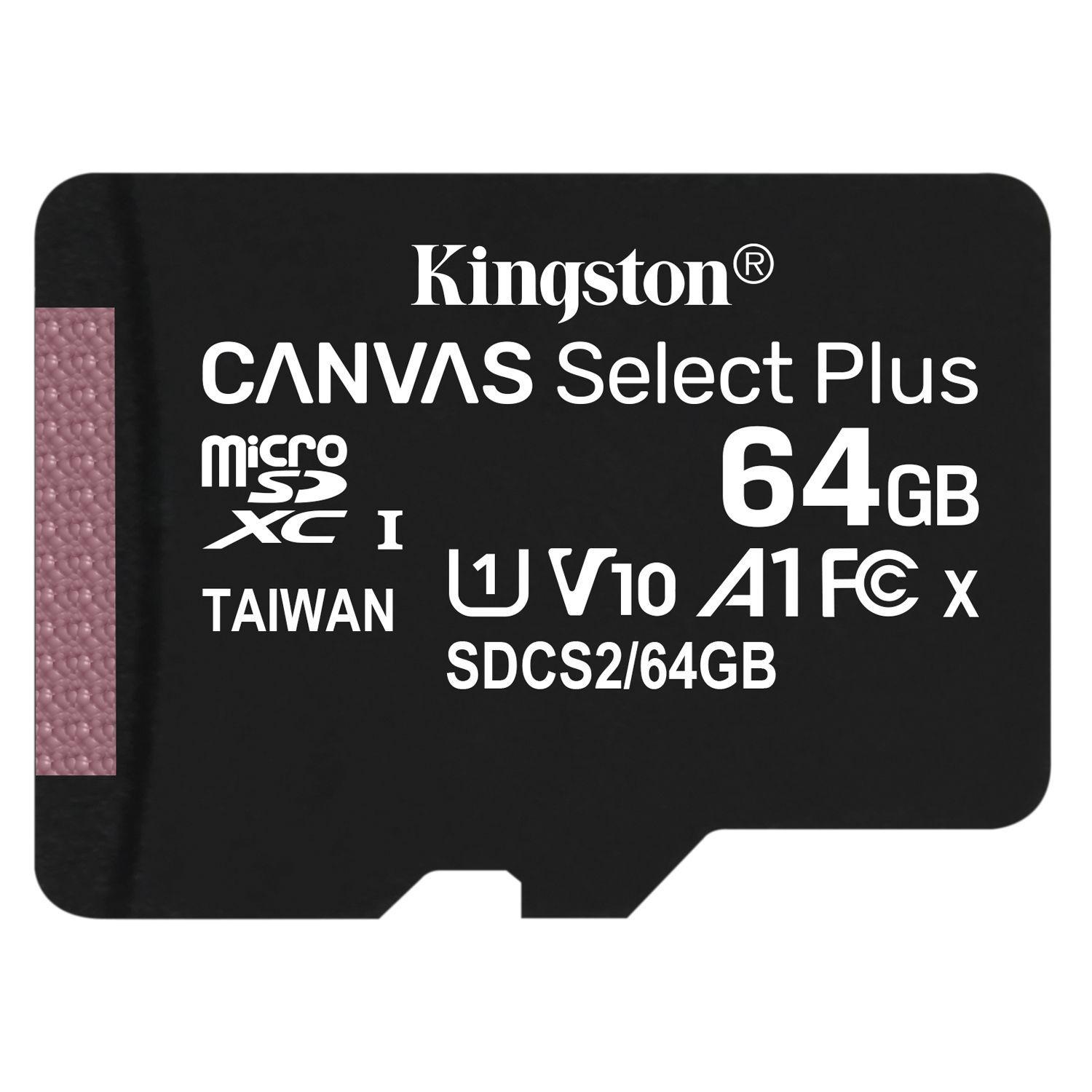 Tarjeta Micro SD Canvas Select Plus 64GB Kingston-0