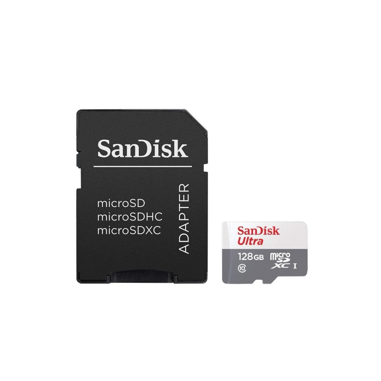 Tarjeta SanDisk Ultra microSDXC UHS-I con Adaptador 128-1