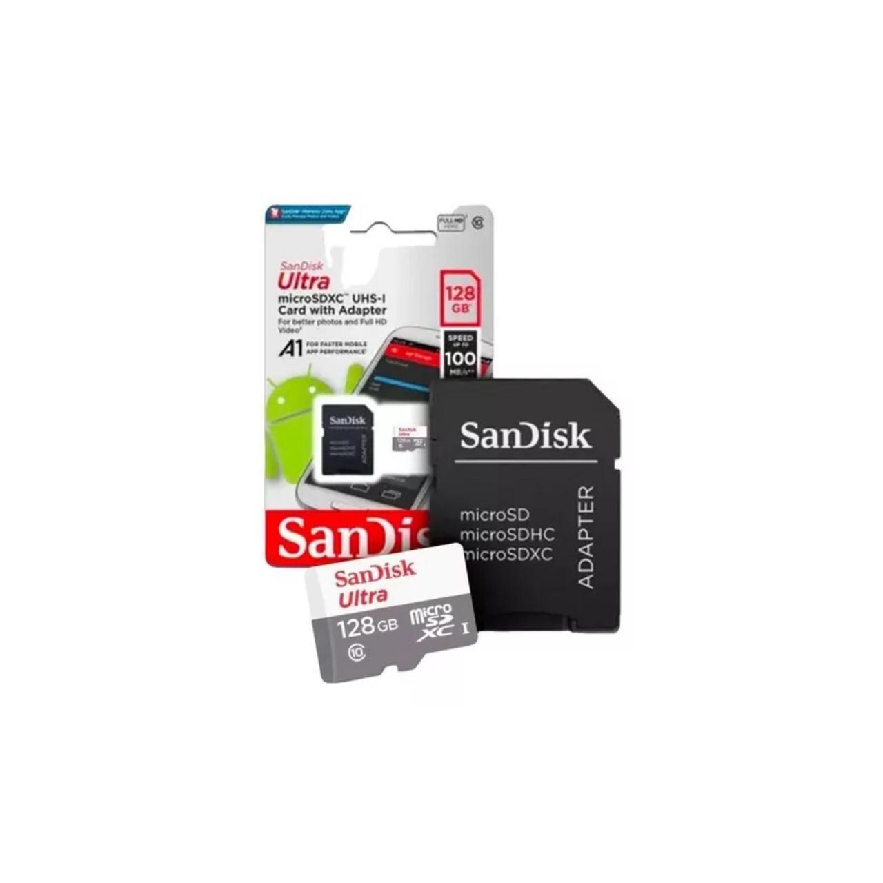 Tarjeta SanDisk Ultra microSDXC UHS-I con Adaptador 128-2