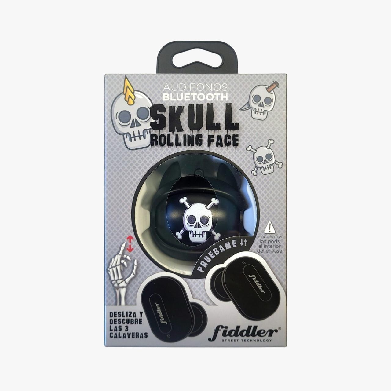 Audífono Bluetooth Skull Rolling Face-6