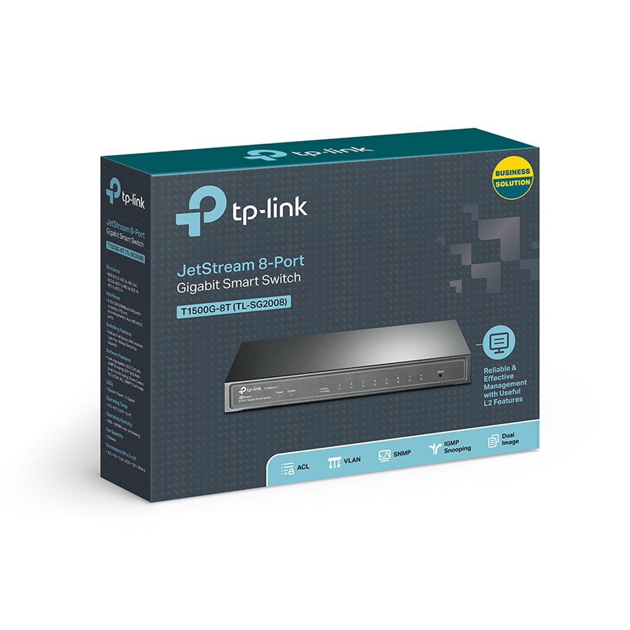 Smart Switch JetStream 8 puertos Gigabit TP-Link-3