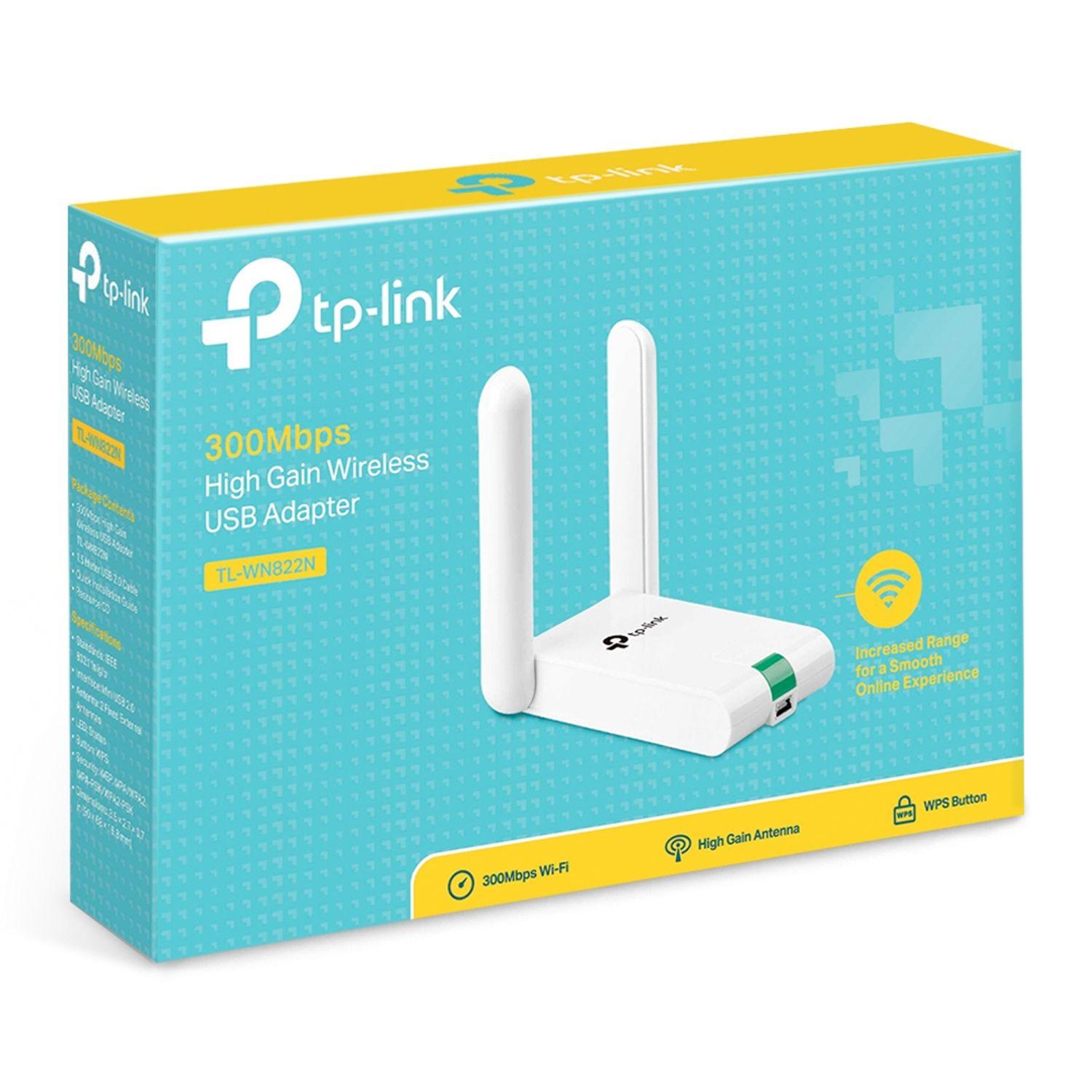 Adaptador USB Inalámbrico Sensibilidad 300 Mbps TP-link-4
