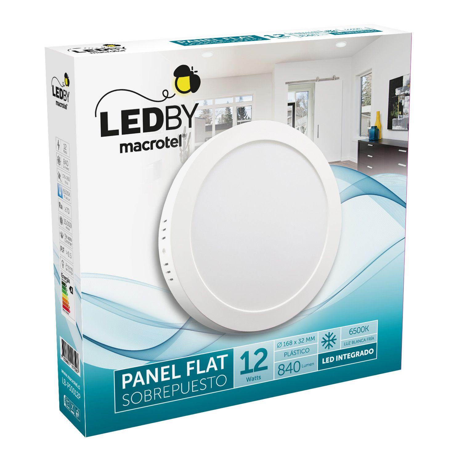 Plafón Sobrepuesto 12w Luz Fría Plástico-1