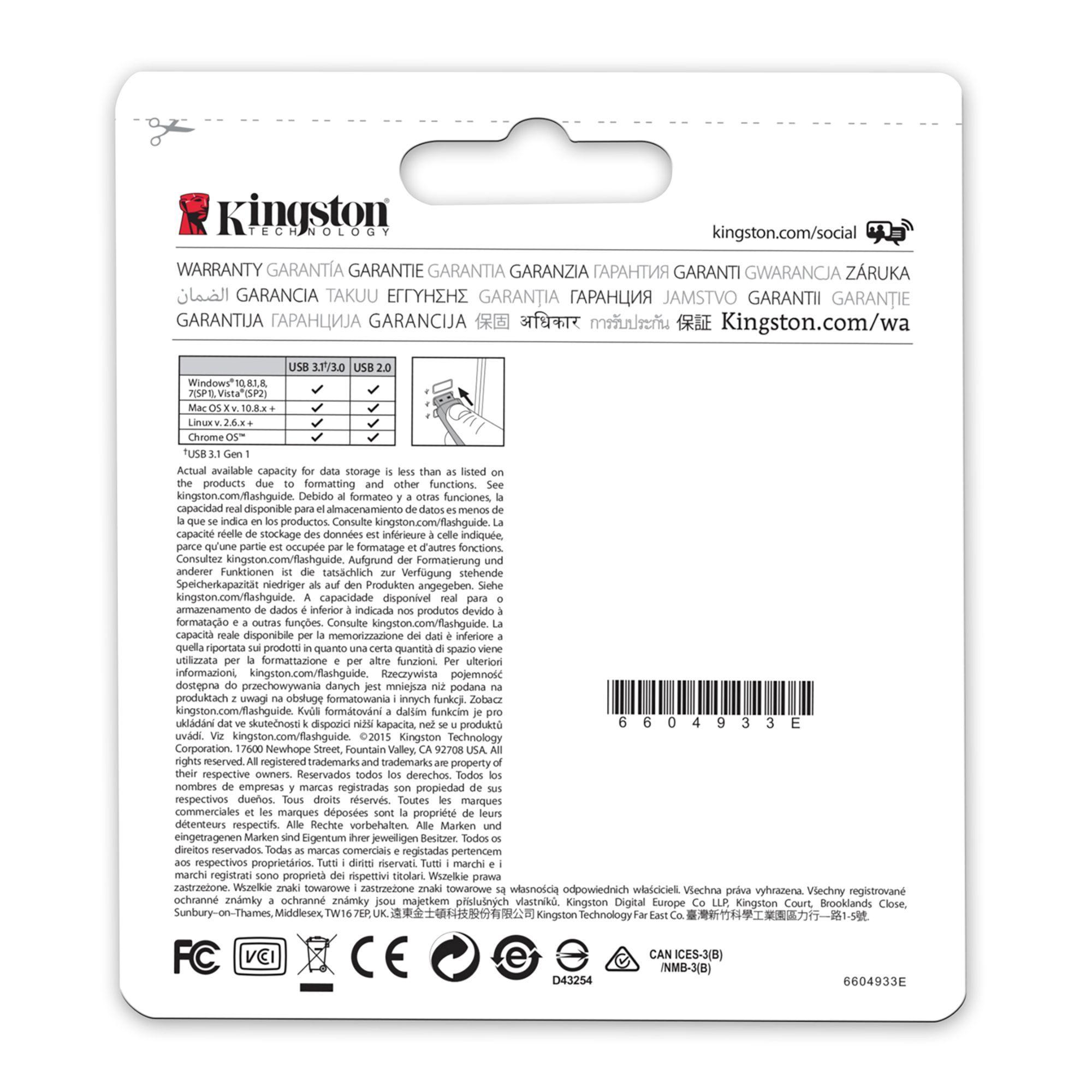 Pendrive DataTraveler® 50 de 32 GB - Kingston-4