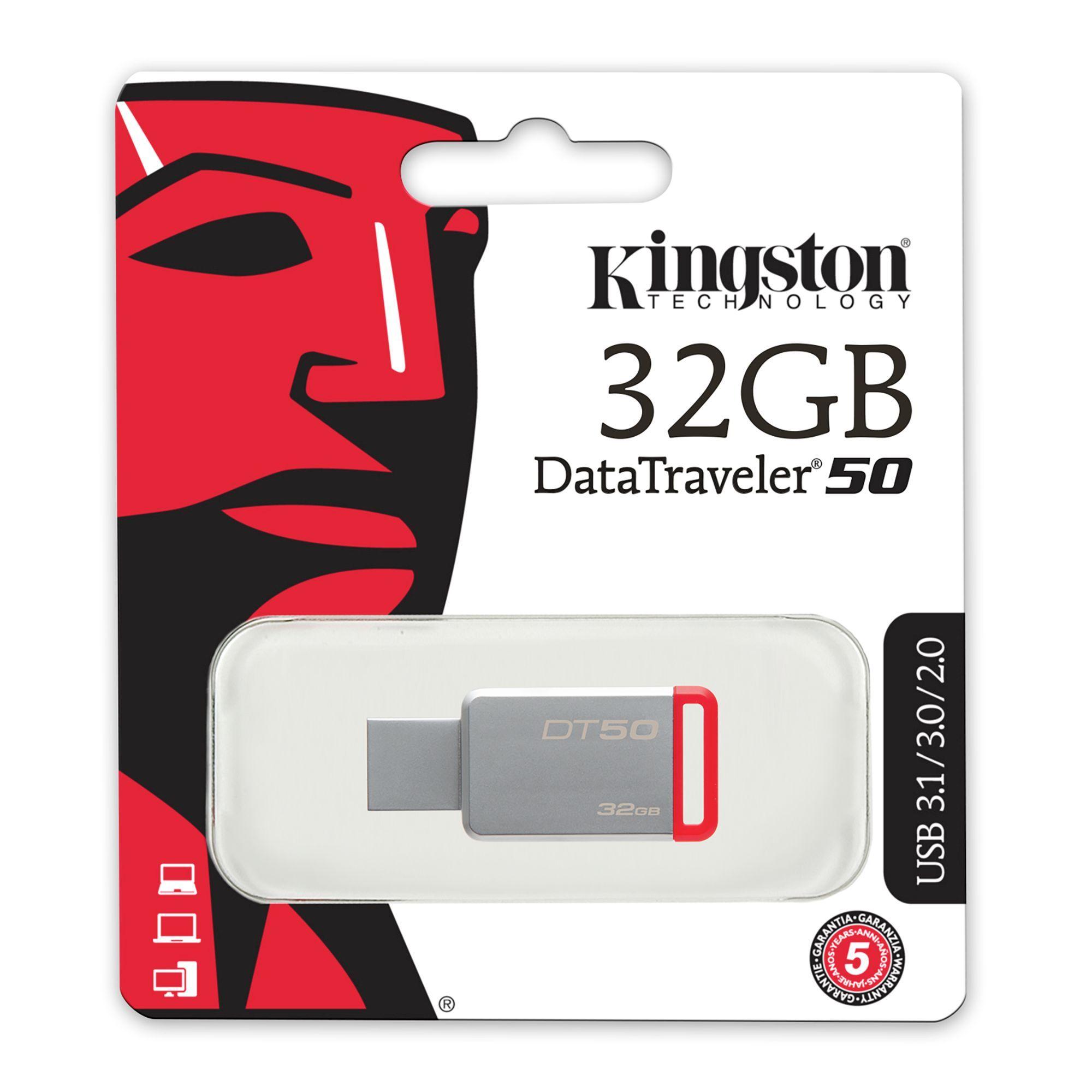 Pendrive DataTraveler® 50 de 32 GB - Kingston-3