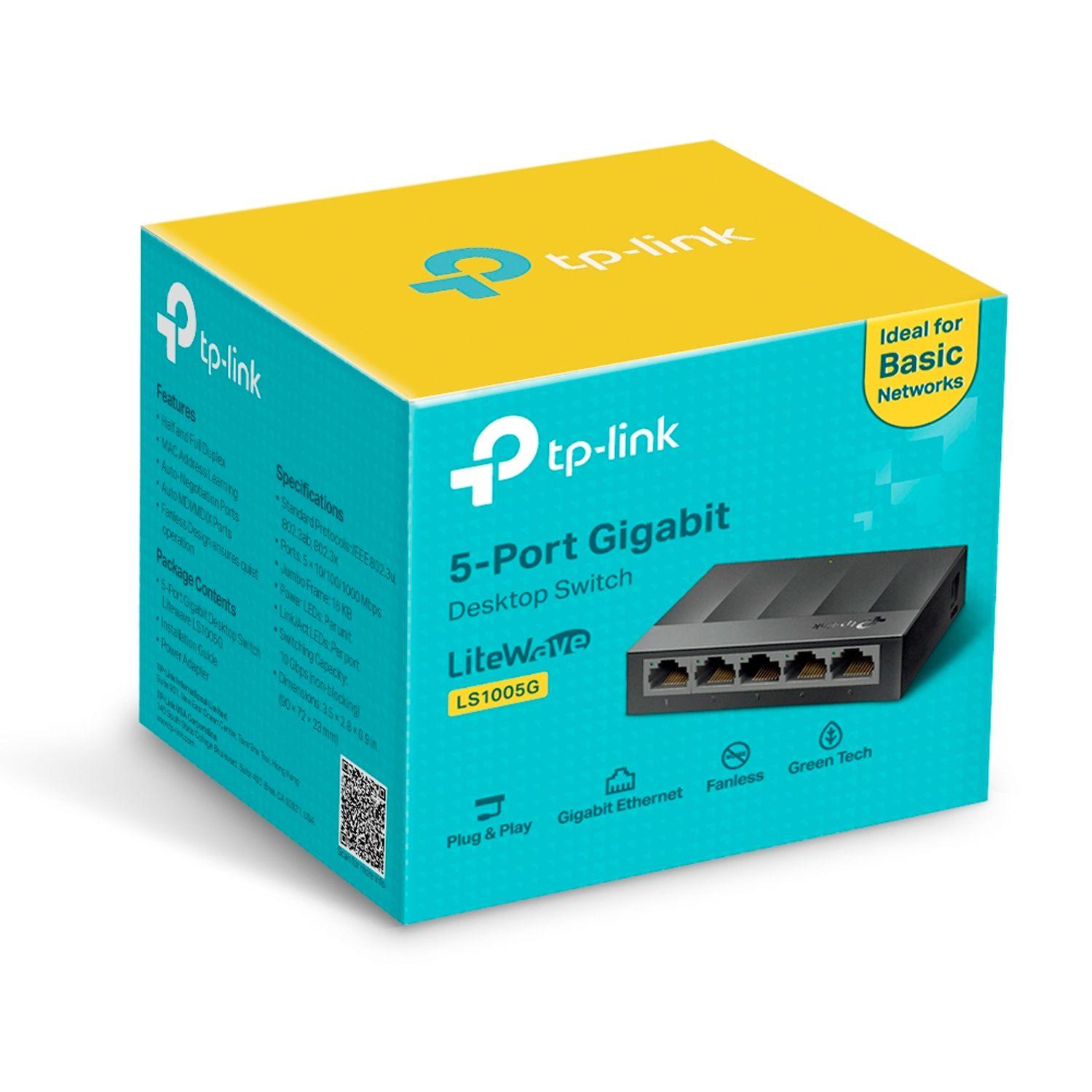 Switch de escritorio de 5 puertos a 10/100/1000Mbps TP-Link-2