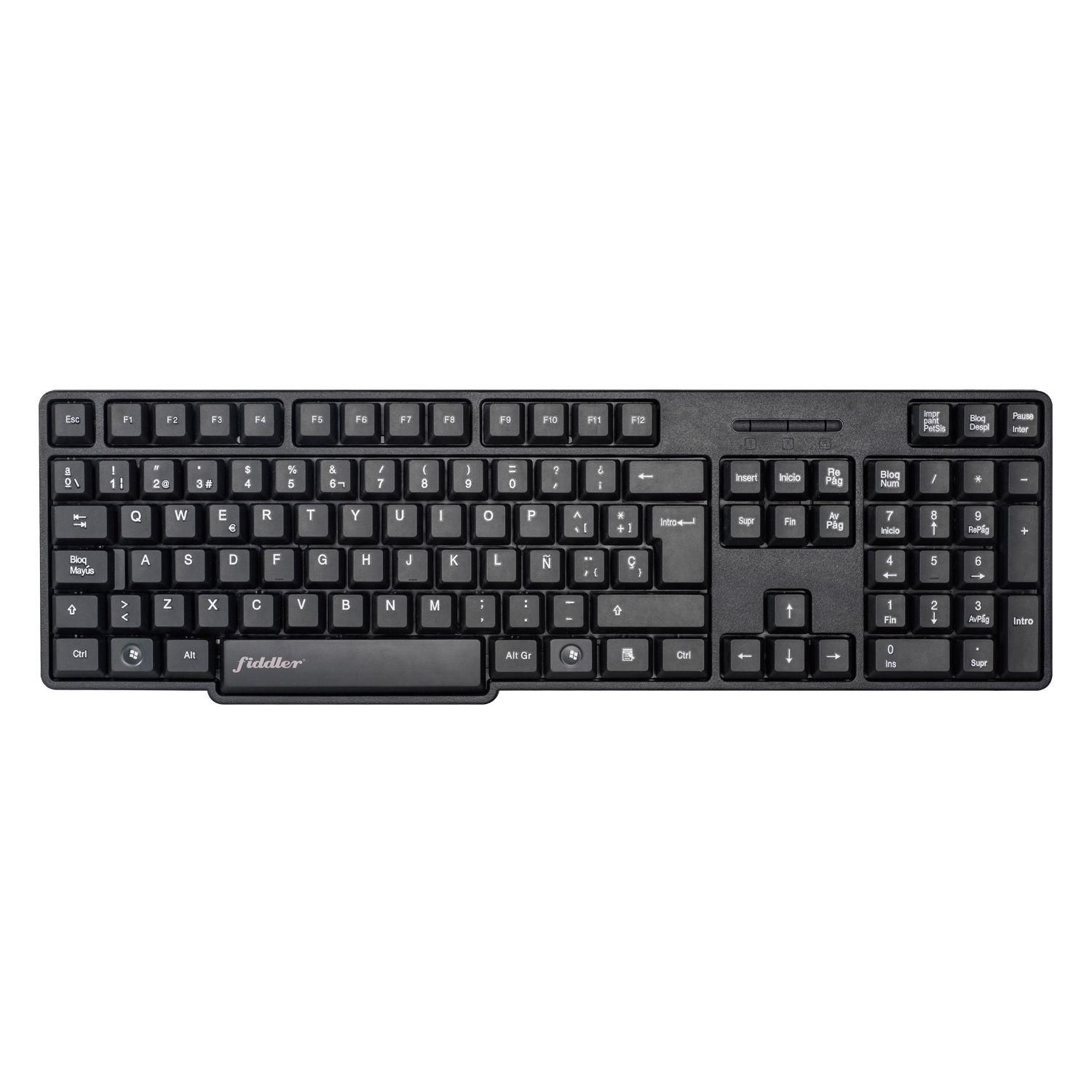 Teclado Universal USB Negro Fiddler Z-0
