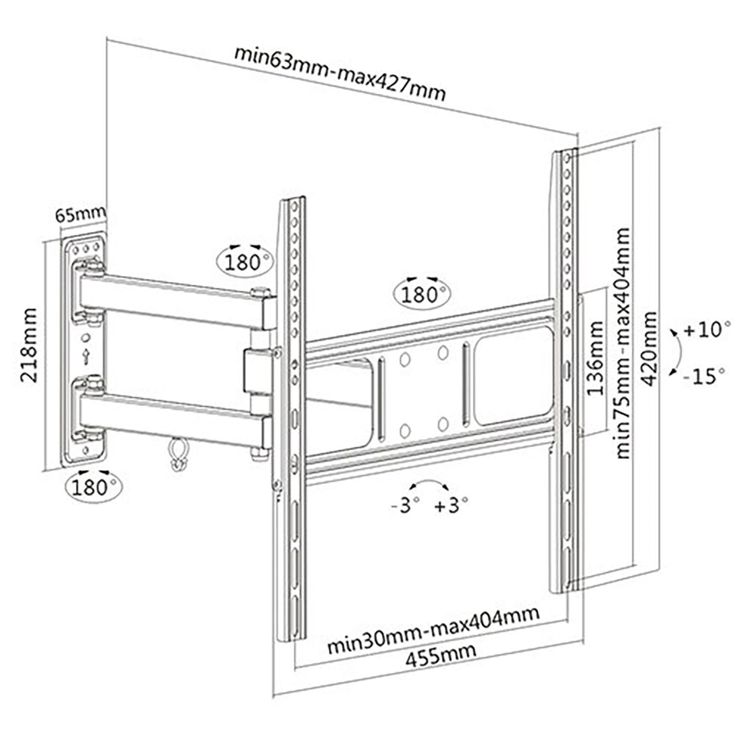 Soporte TV Universal Brazo Móvil Articulado 37"- 70" MV106-8