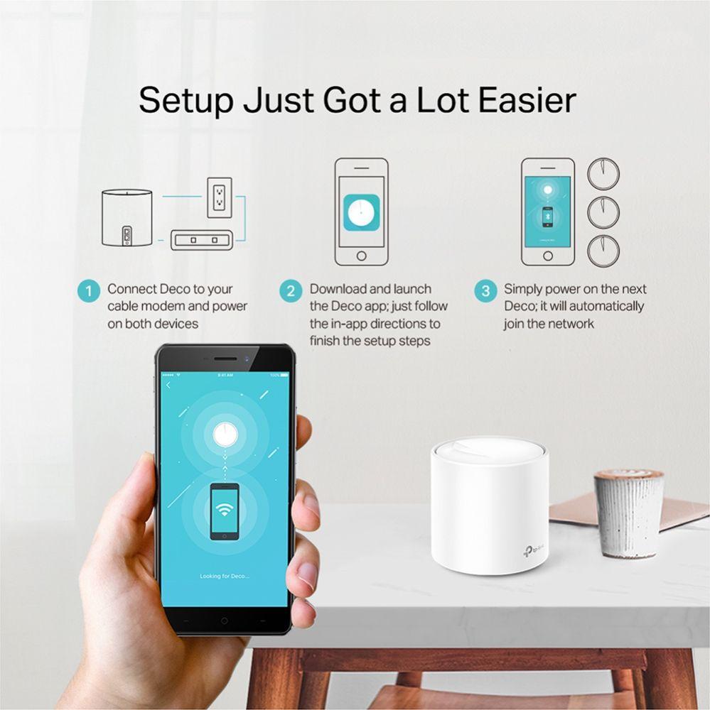 Sistema Deco wifi 6 malla para el hogar X20 TP-link-4
