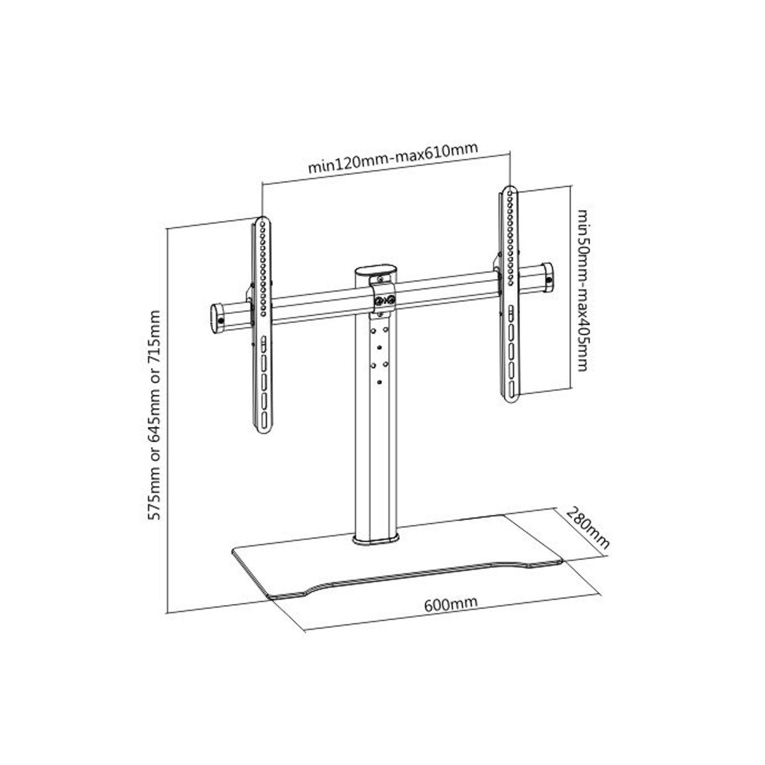 Soporte TV con Base Sobremesa 32" a 55" Macrotel-1