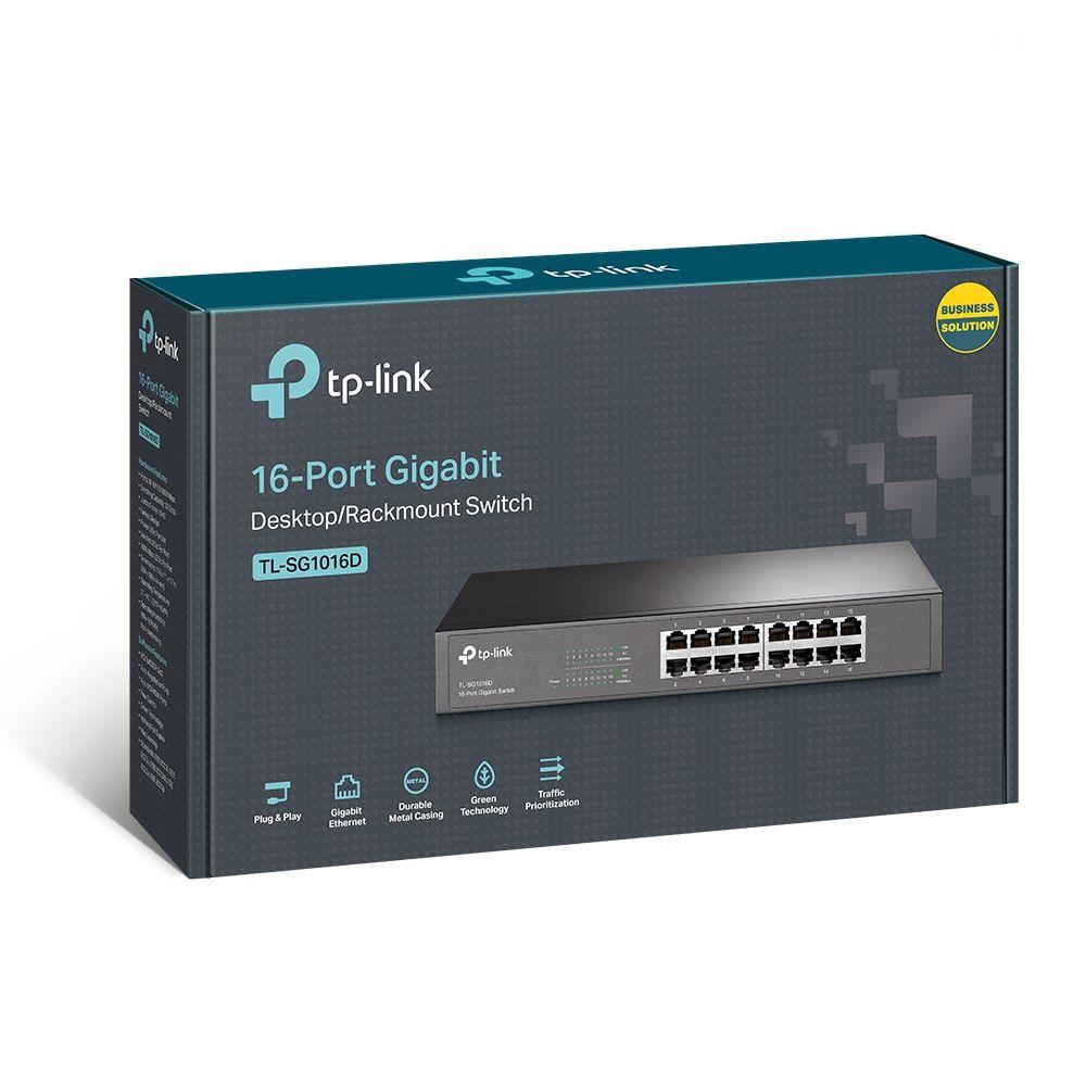 Switch de Escritorio, 16 puertos Gigabit TP-Link-3