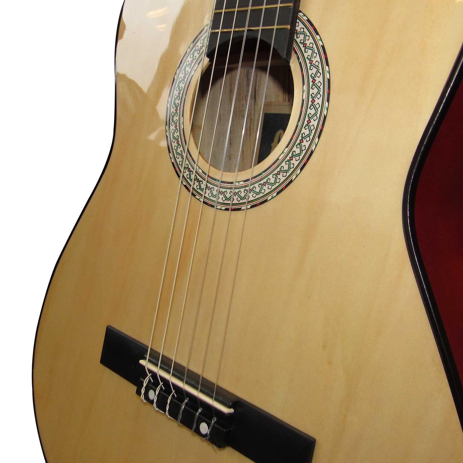 Guitarra Clásica 39" - Cuerdas de Nylon y Sonido Cálido-4