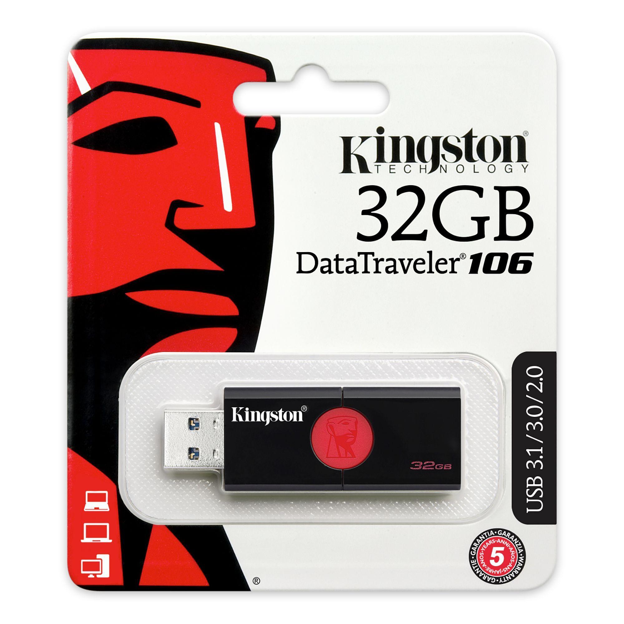 Pendrive USB DataTraveler® 106 de 32GB Kingston-4