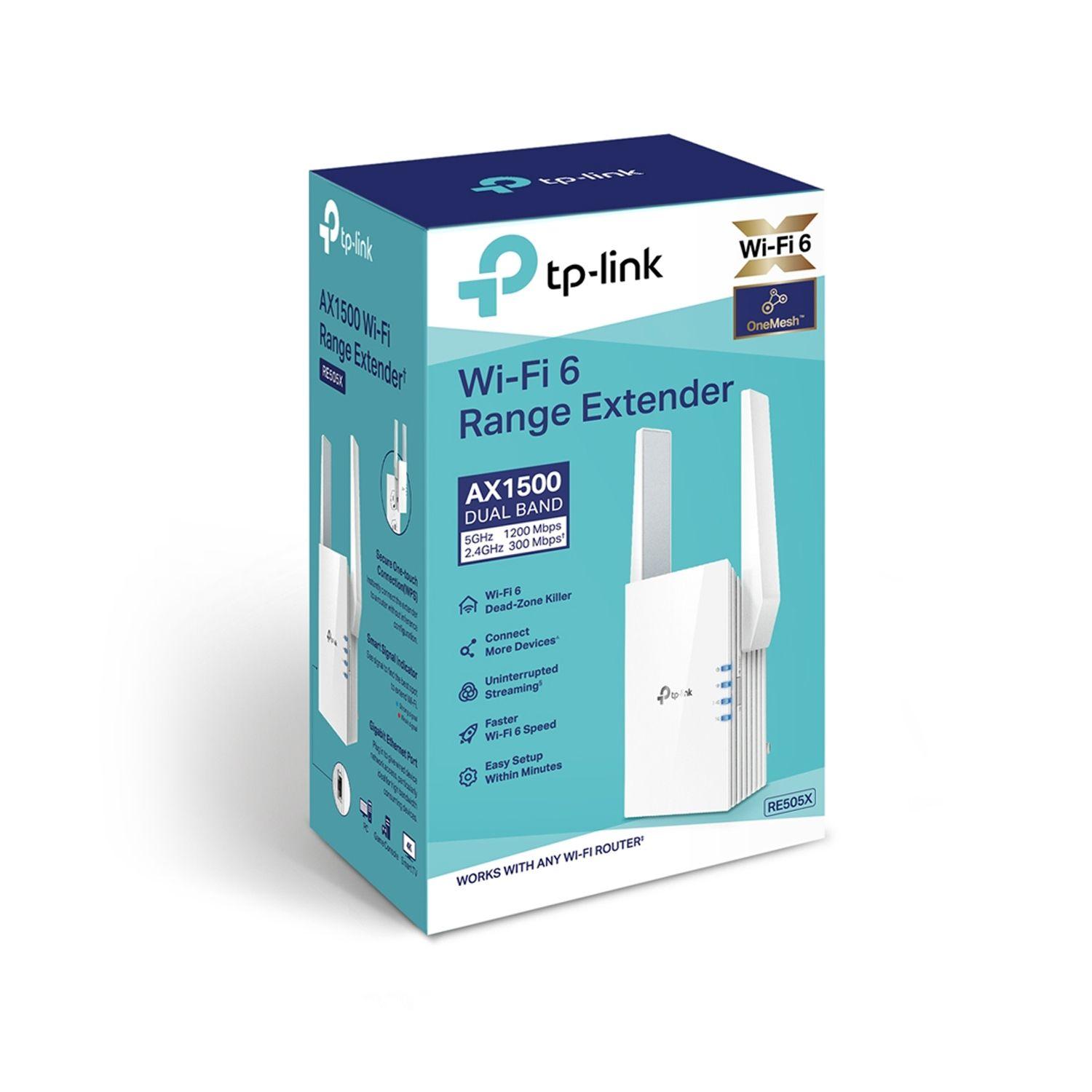 Extensor de alcance Wi-Fi AX1500 TP-Link.-1