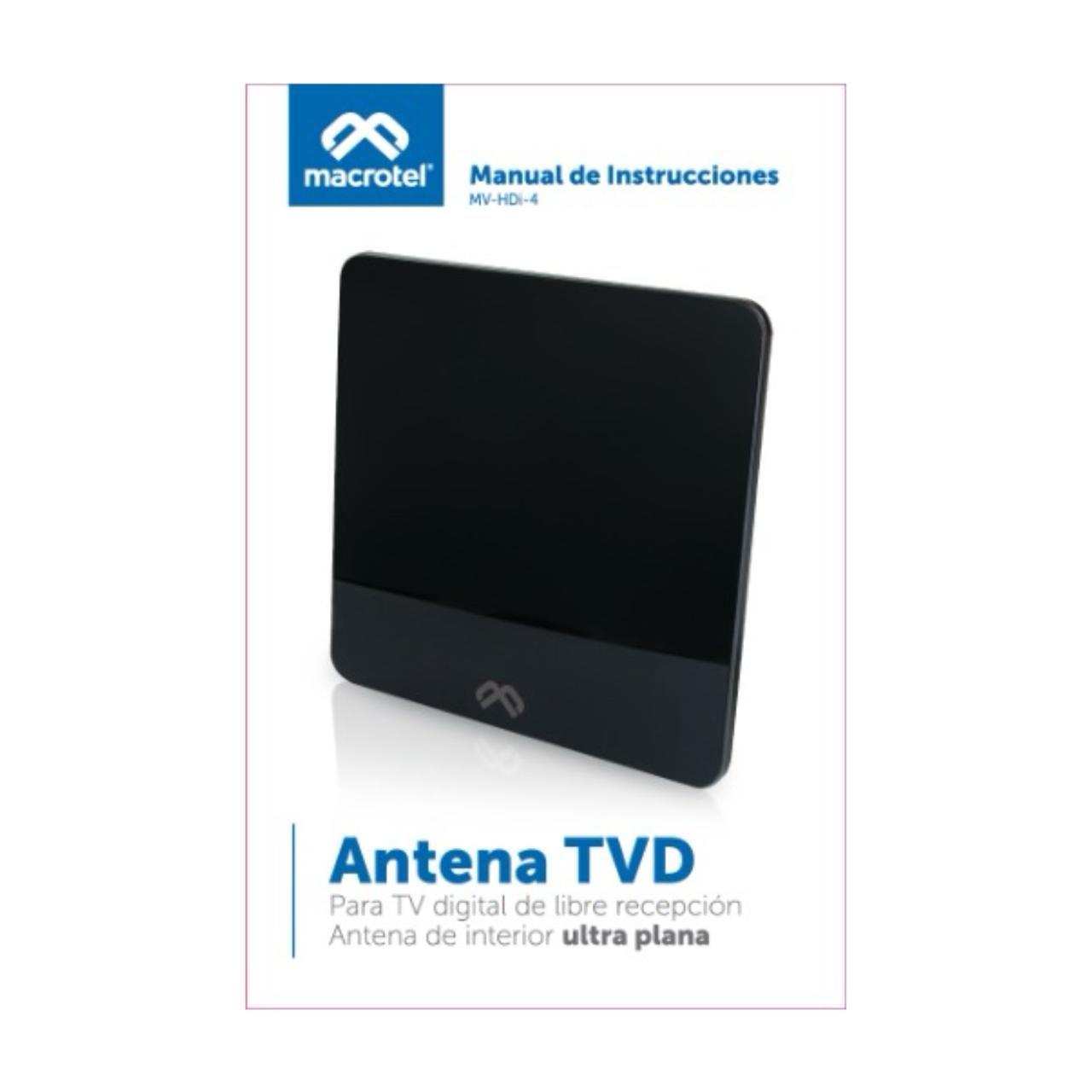 Antena Hdtv TV Digital Ultra Plana Macrotel-4
