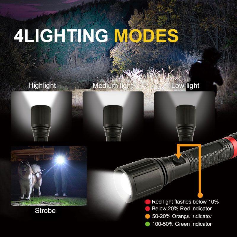 Linterna Led Táctica Dual Power 5000 Lm-7