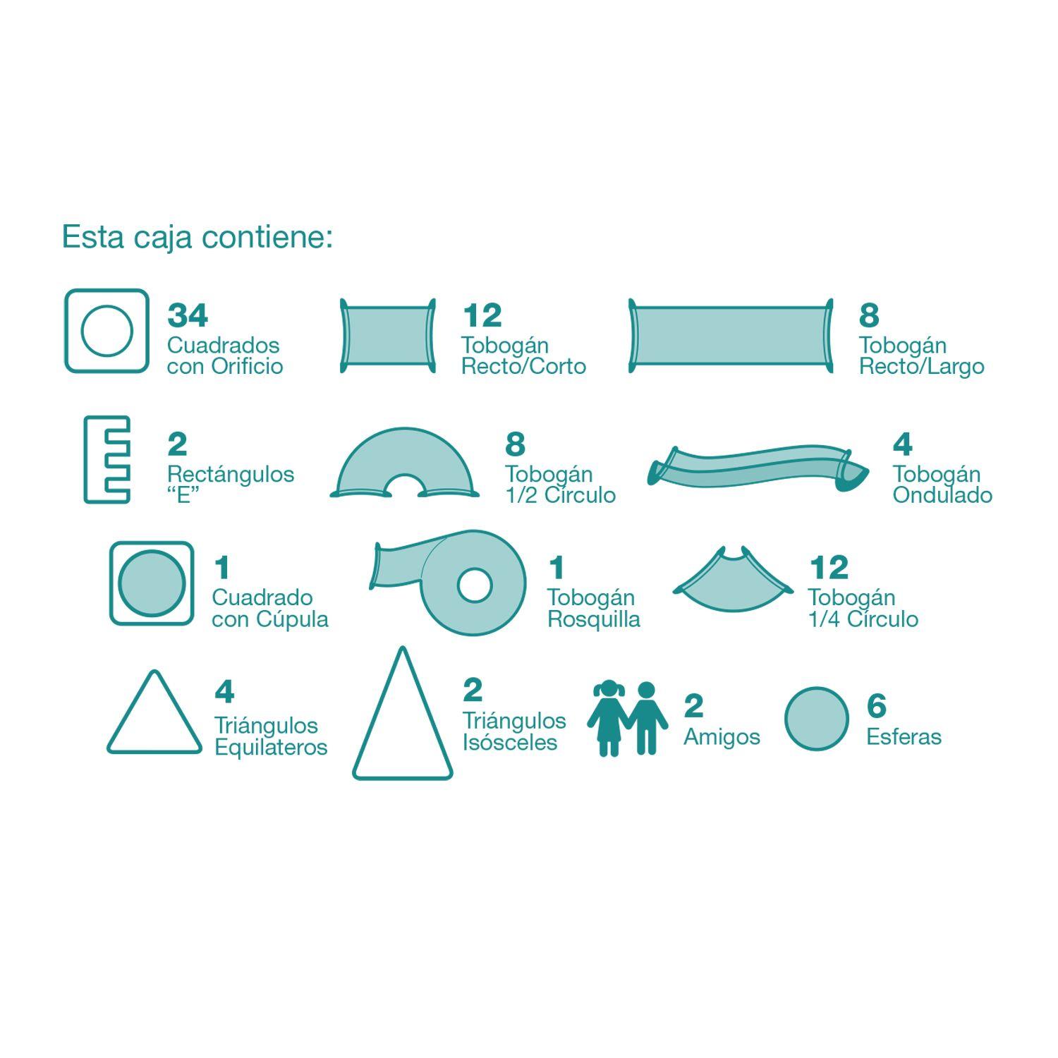 Juguete Magnético Magneti Slide 96 Piezas-6