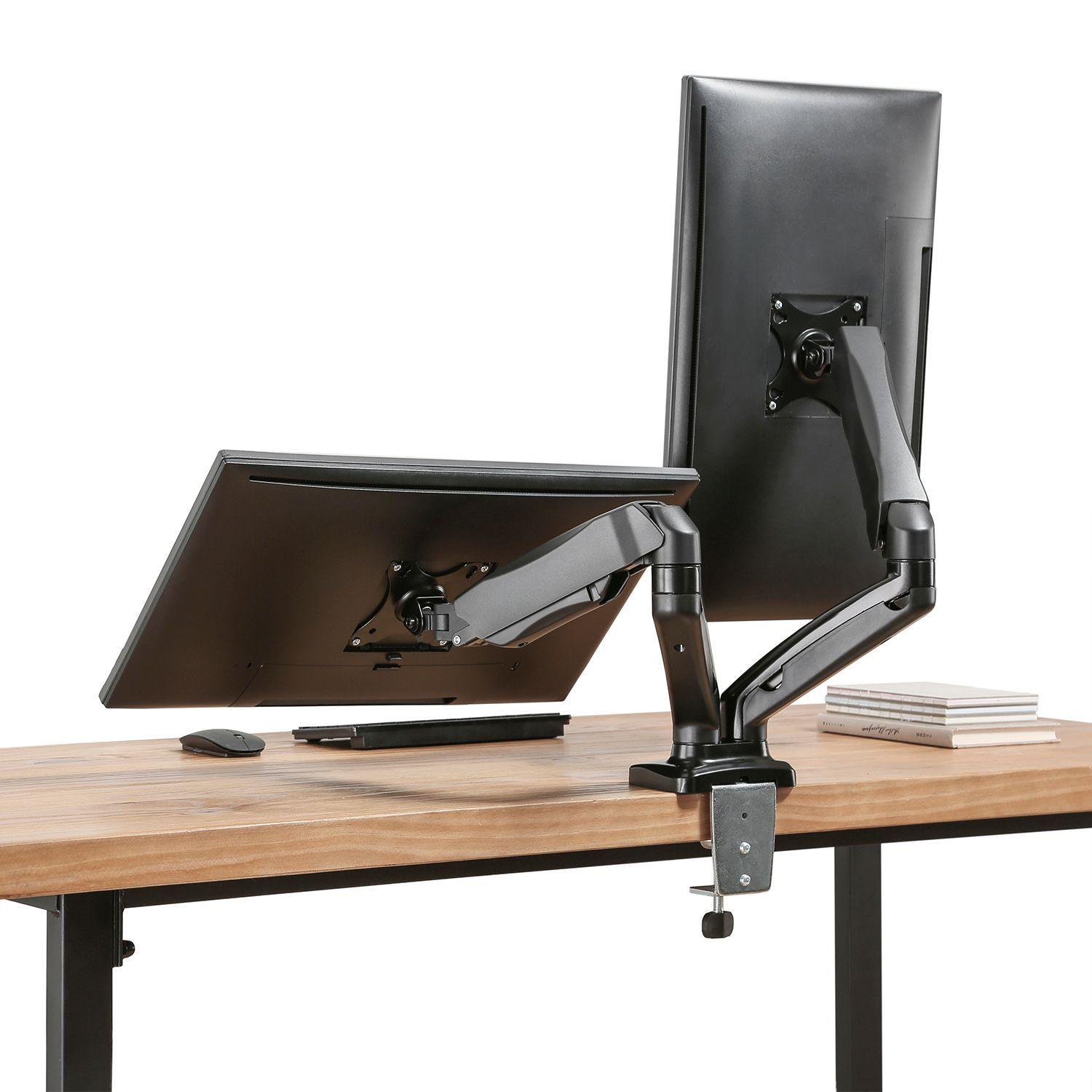 Soporte Monitor Escritorio Doble Neumático 13-27 Pulgadas-4