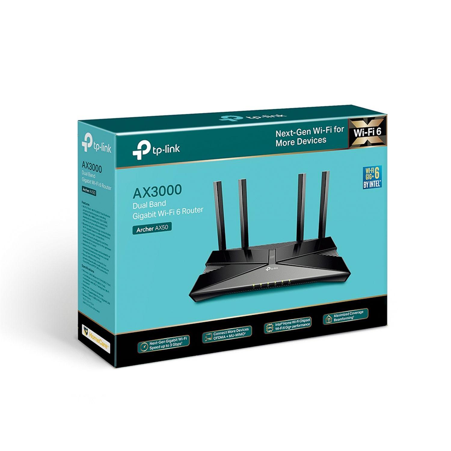 Router WiFi 6 Doble Banda Gigabit AX3000 TP-Link-3