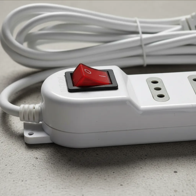 Alargador Zapatilla con Switch 4 posiciones 3 Metros Blanco-3
