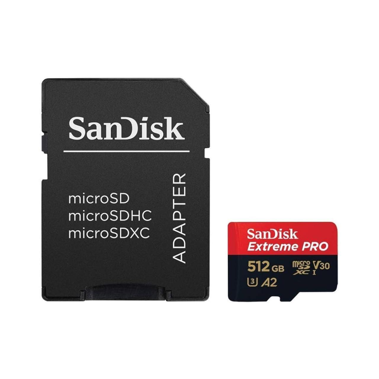 Tarjeta SanDisk Extreme Pro microSD UHS-I con Adaptador 512-1