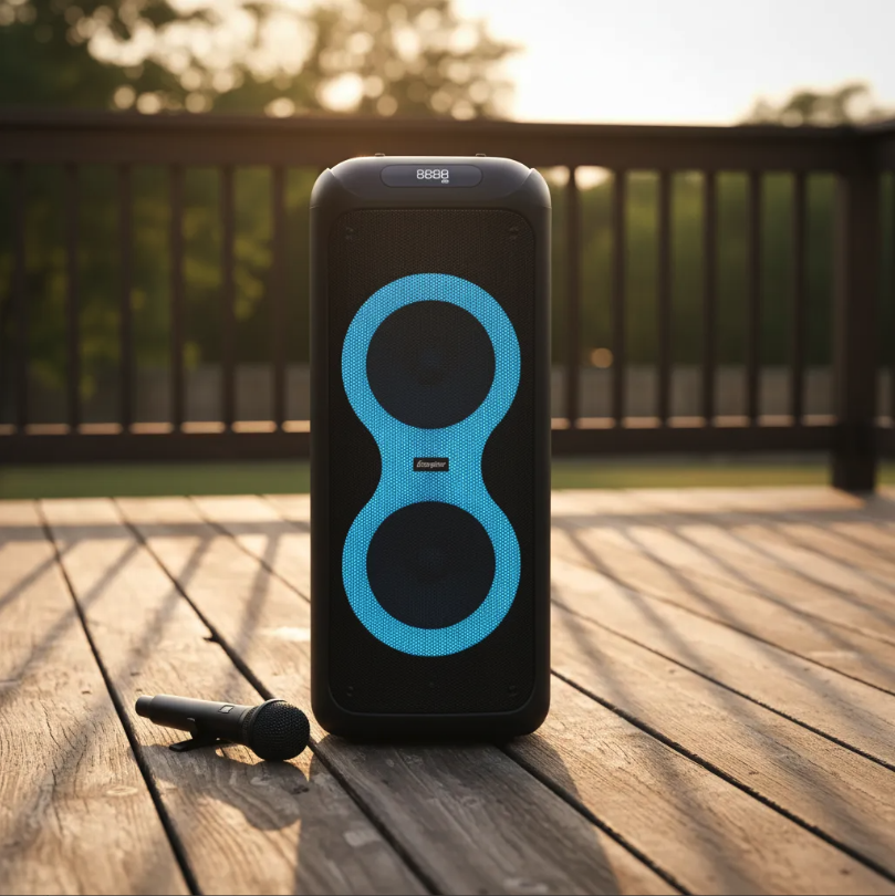 Karaoke Titan Box BT 40W Micrófono Power Bank-5