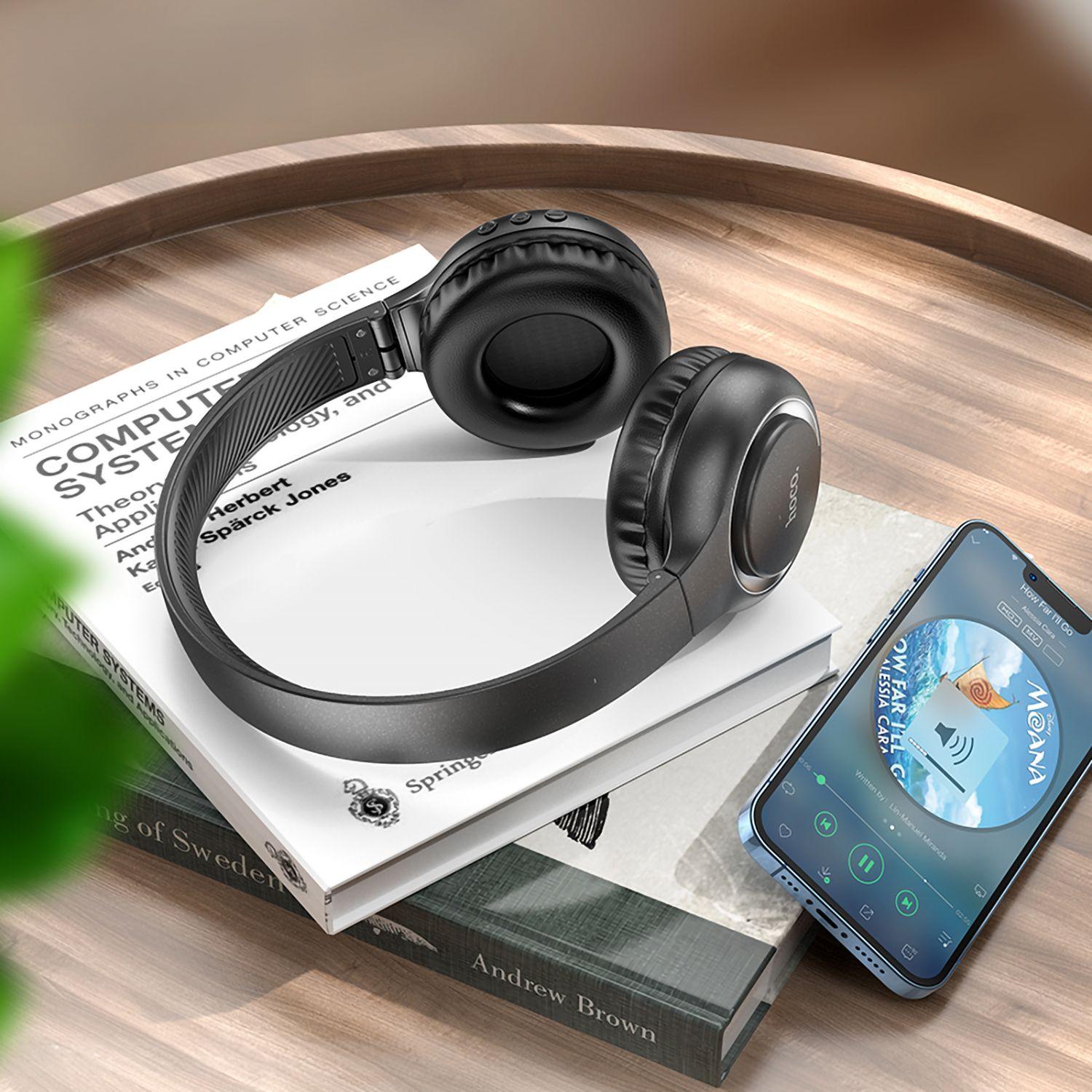 AudAudífonos Bluetooth HOCO W41 Charm Diadema Negro-2