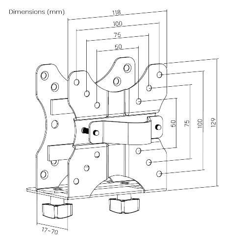 Soporte Multifuncional Para CPU o Consola Pequeña Macrotel-7