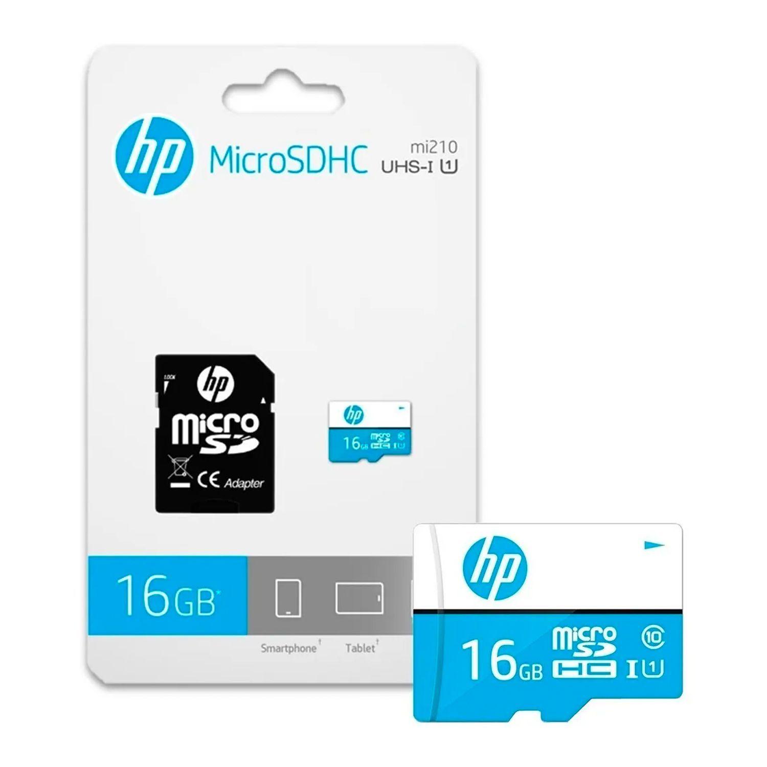 Memoria micro SD 16GB HP Clase 10-1