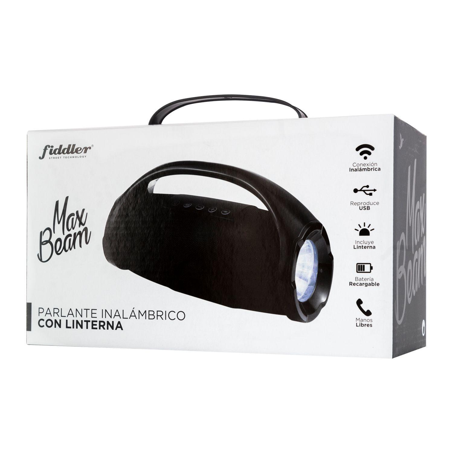 Parlante Bluetooth 10W Fiddler Max Beam Negro-3