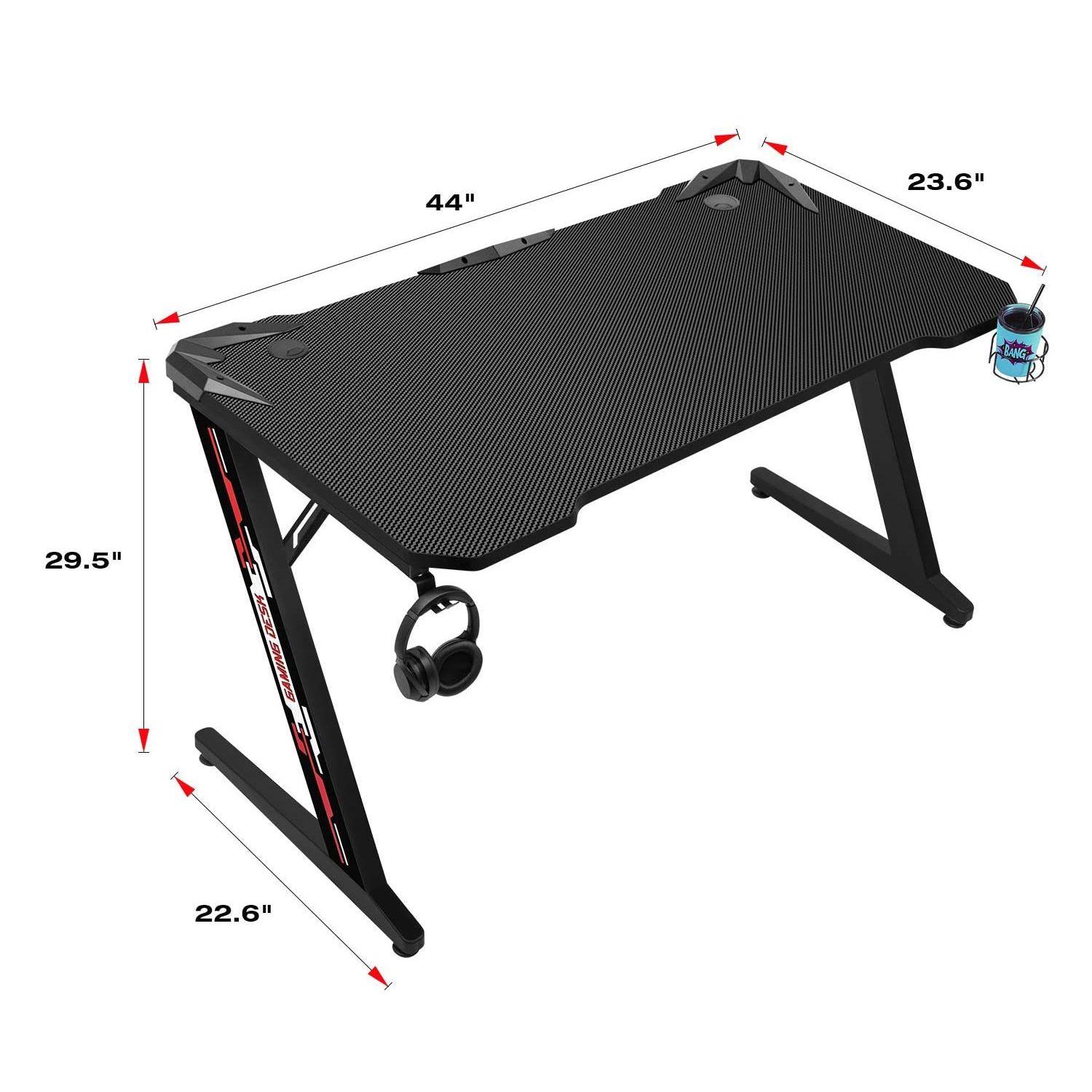 Escritorio Gamer con Soporte para Audífonos y Vaso Fiddler Z-1