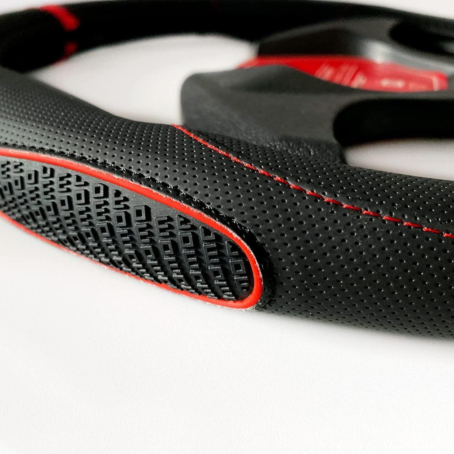 Funda cubre volante Momo Negro/rojo - SWC014BR-2