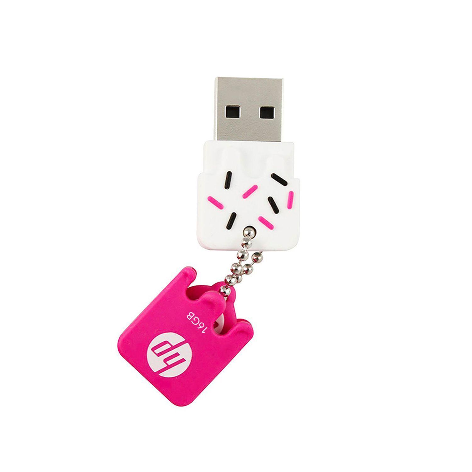 Pendrive USB Goma Rosa 16GB 2.0 HP-0