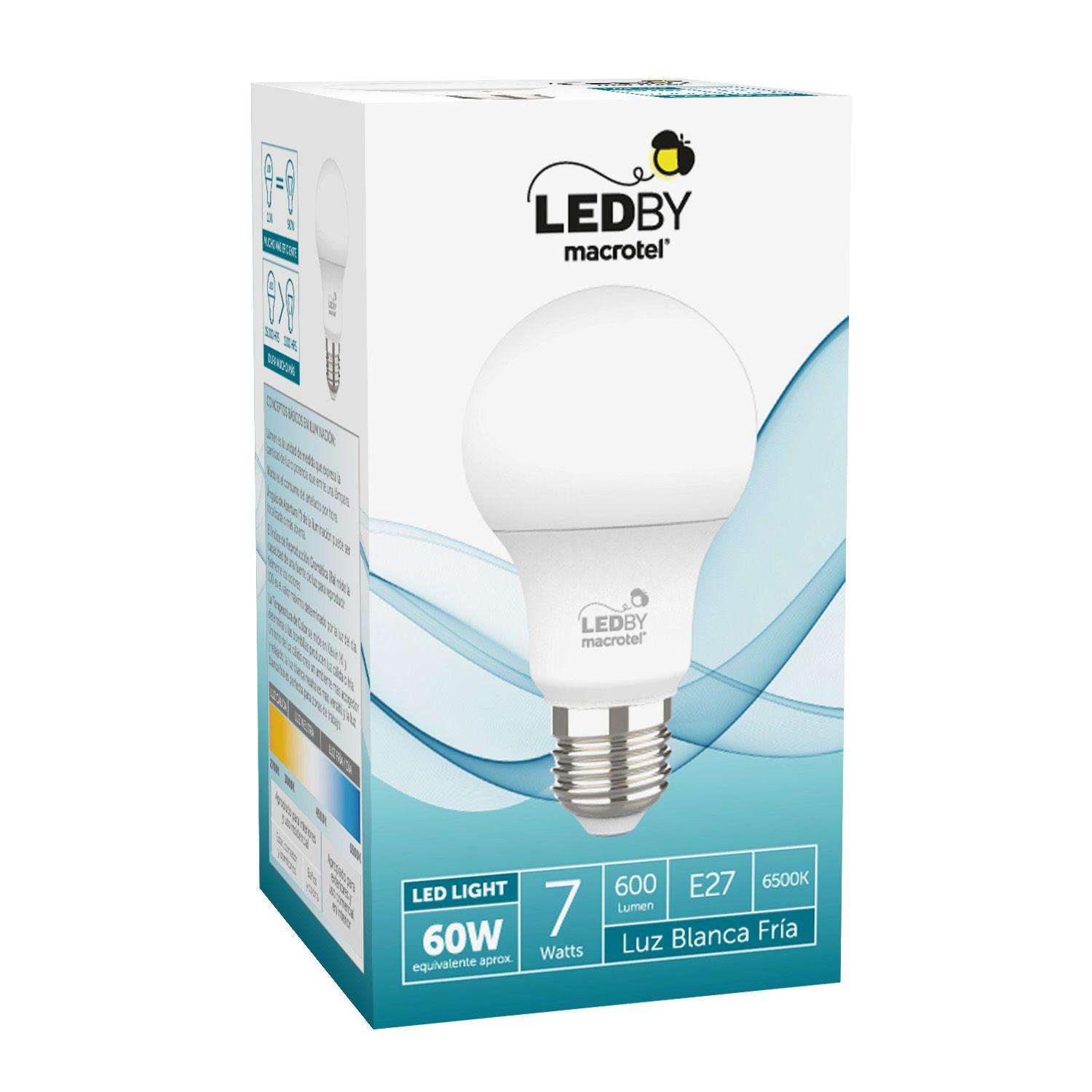 Ampolleta Led a60 7w Luz Fría-1