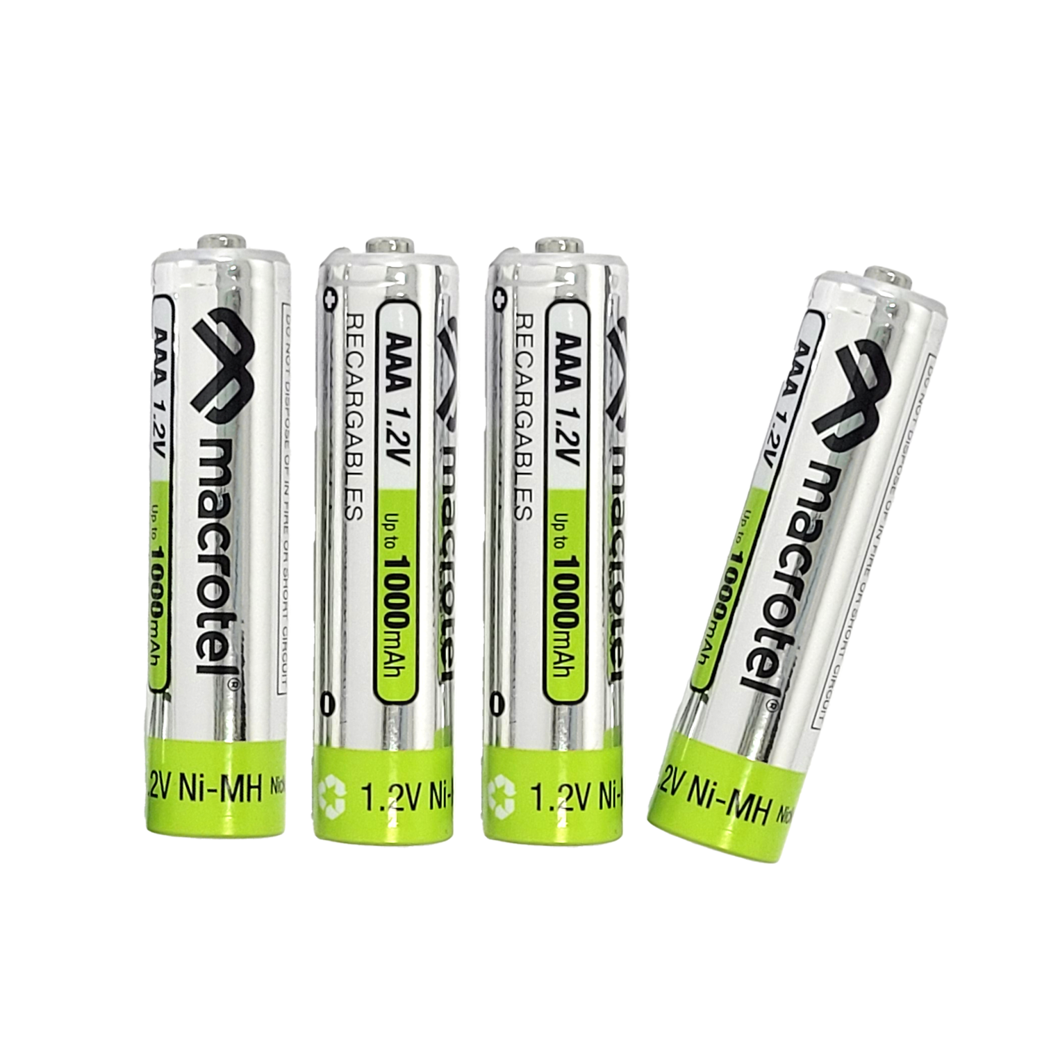 Pilas Recargables Macrotel AAA 1000mAh Pack de 4-1