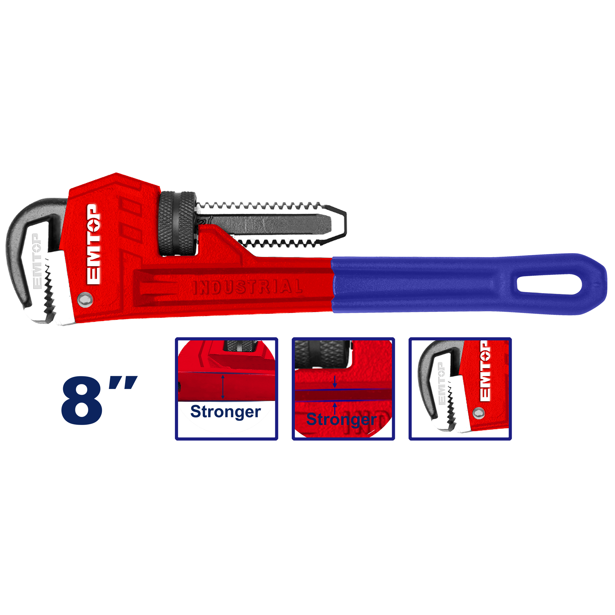 Llave Stillson Industrial 8"-1