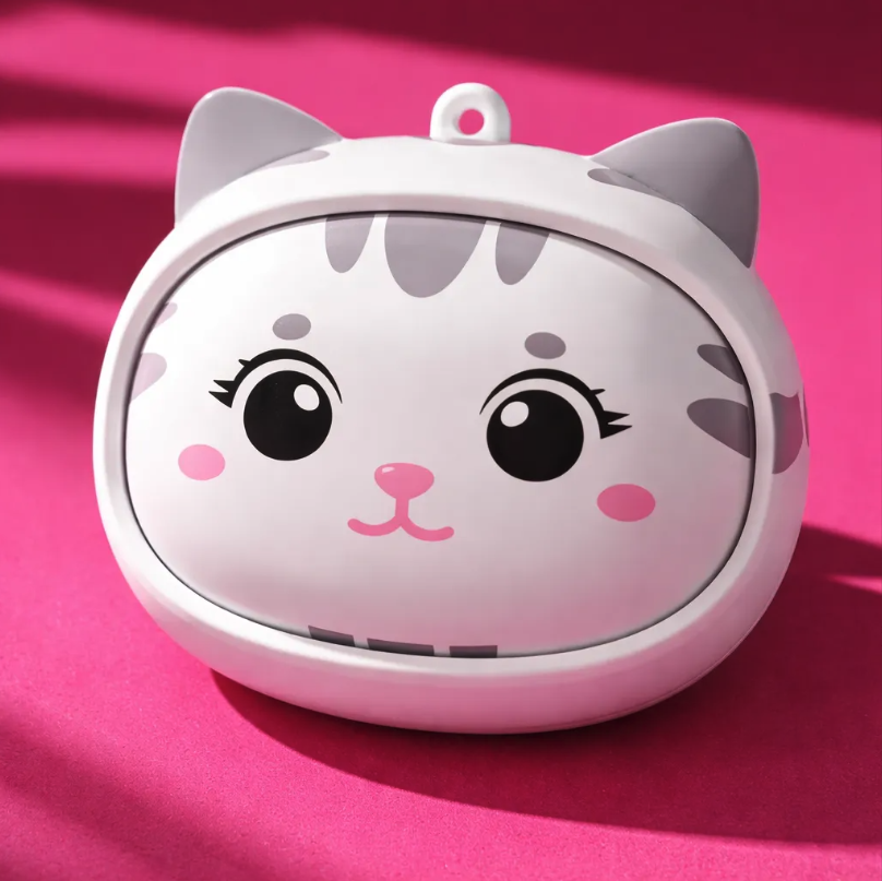 Audífono Bluetooth Cat Kawaii Rolling Face-2