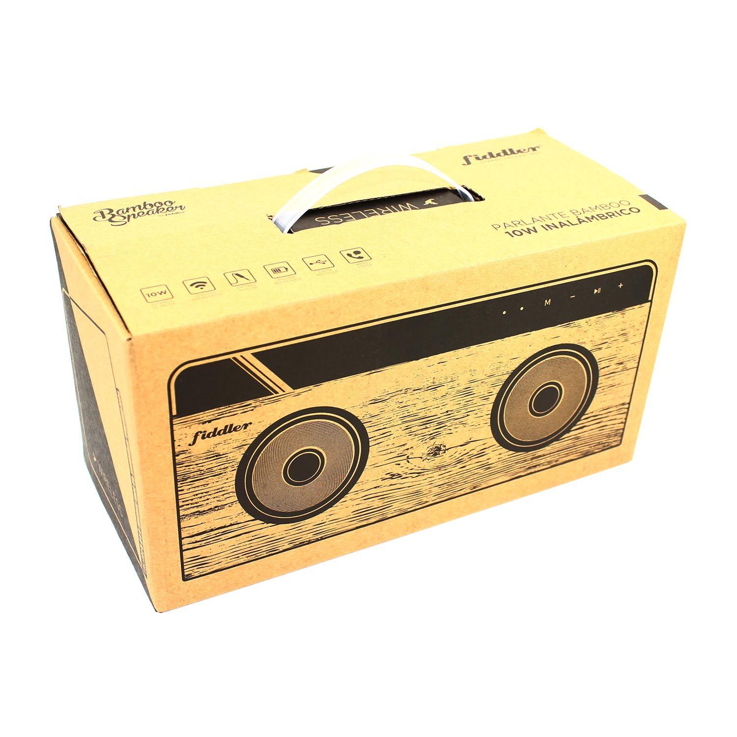 Parlante Bamboo Stereo 2.0 Fiddler 10W Bluetooth-5