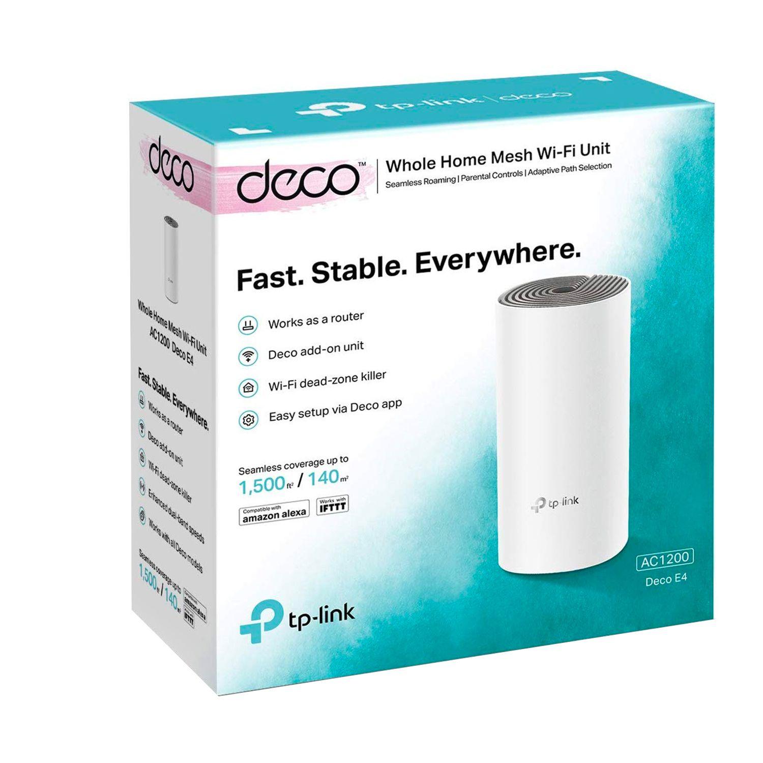 Sistema Conectividad Hogar Wifi MESH DecoE4 TP-Link-4