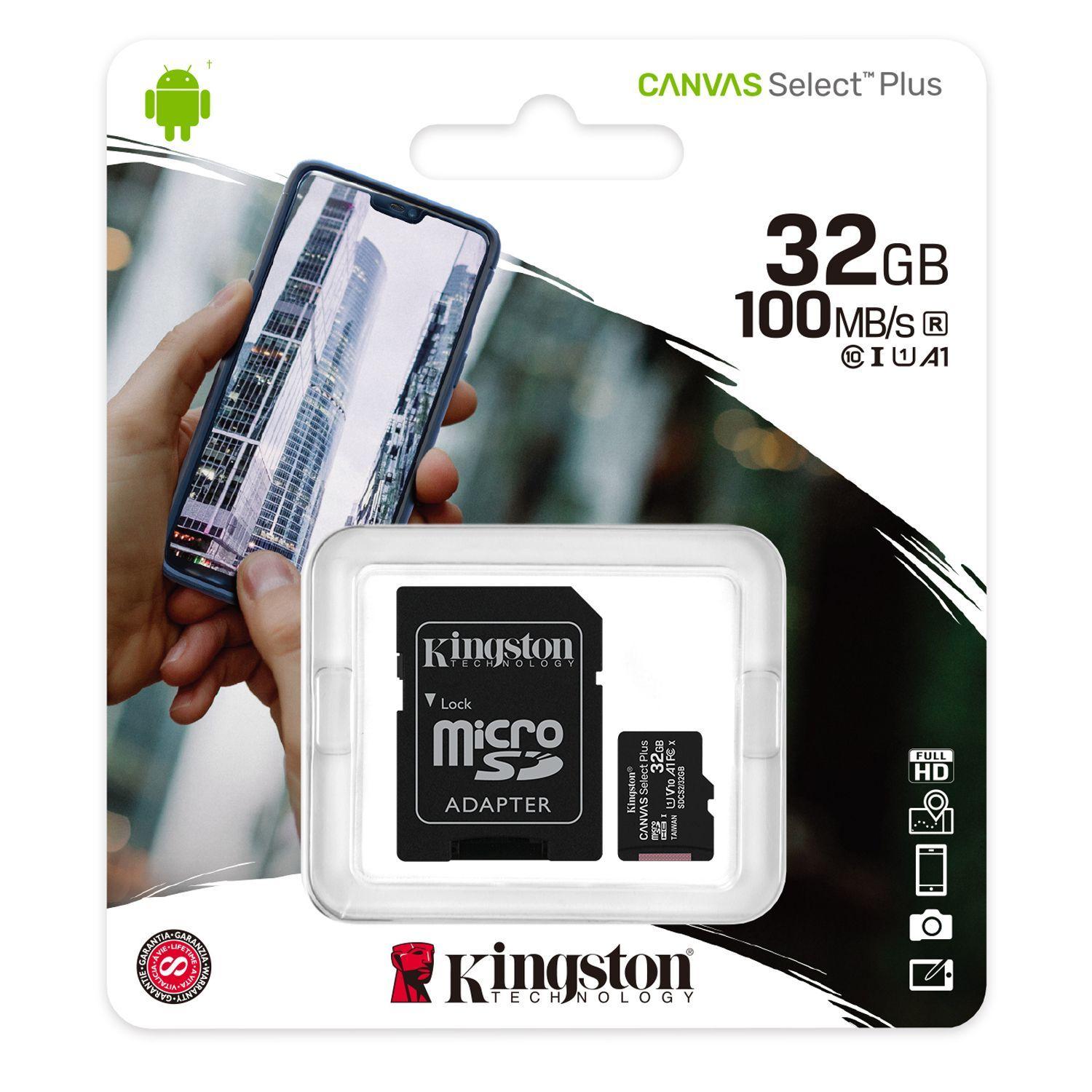 Tarjeta Micro SD Canvas Select Plus 32GB Kingston-2