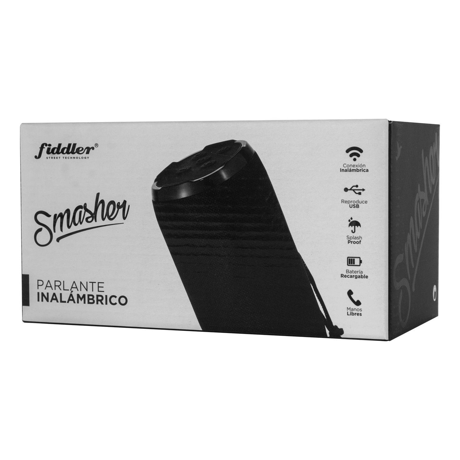 Parlante Bluetooth 10W Fiddler Smasher Negro-2