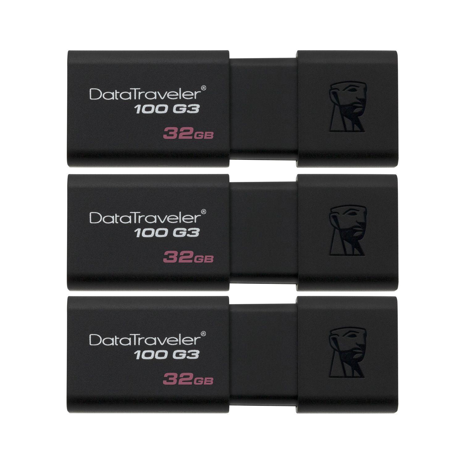 Pack 3 Pendrive DT100G3 32 GB Kingston-0
