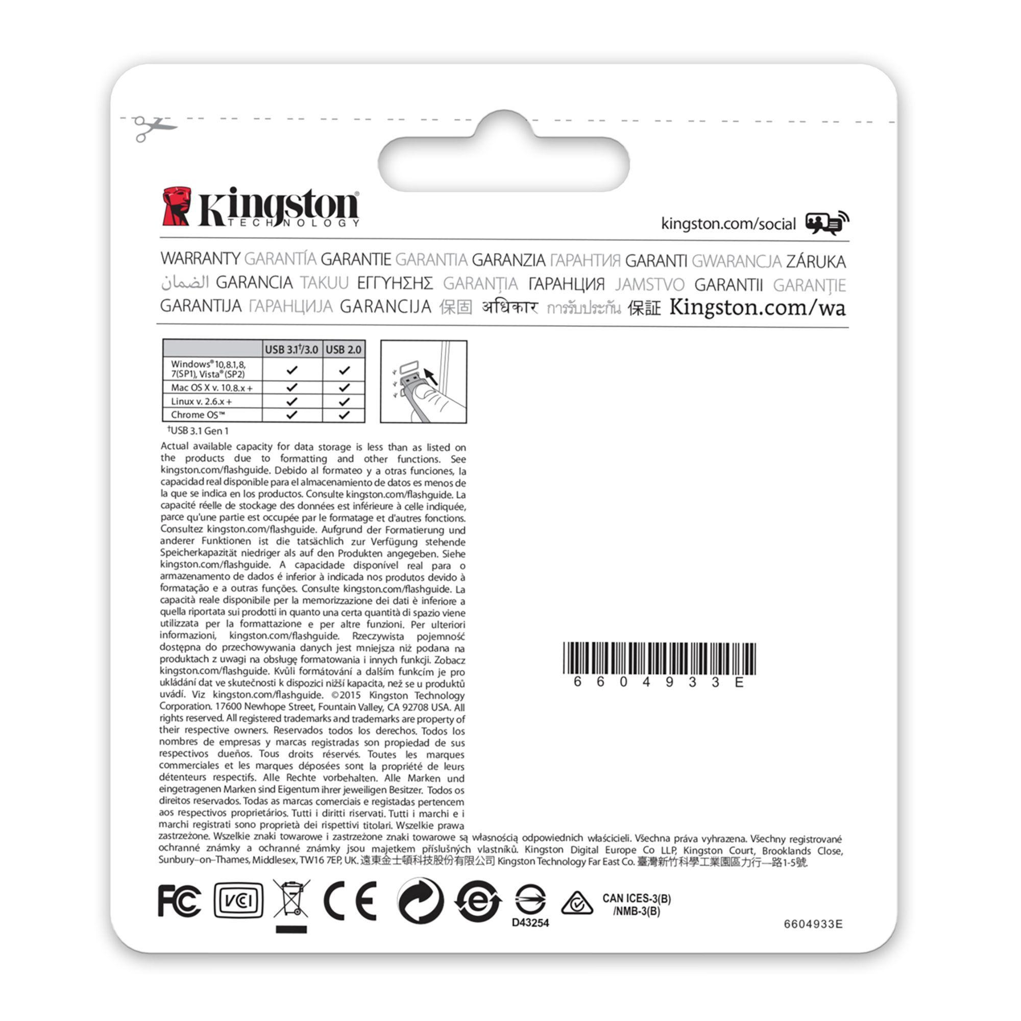 Pendrive USB DataTraveler® 100 G3 16 GB Kingston-5